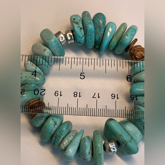 Silpada Sterling Silver, Howlite, Mahogany Seed, Coconut Shell Stretch Bracelet - Picture 12 of 12